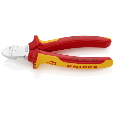 Diagonal Cutting Pliers with Stripper-1000V Insulated | KNIPEX Tools