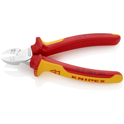 Diagonal Cutting Pliers with Stripper-1000V Insulated | KNIPEX Tools