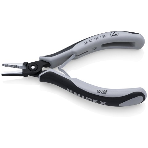 Electronics Pliers-Flat Wide Tips, ESD Handles | 34 42 130 ESD