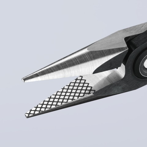 Electronics Pliers-Half Round Tips, Cross-Hatched | 34 52 130