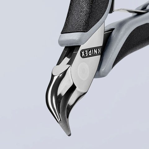 Electronics 45° Angled Pliers-Half Round Tips, ESD Handles | 35 42 115 ESD