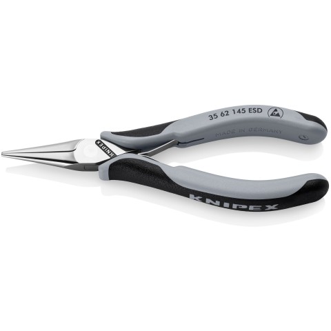 Electronics Pliers-Half Round Tips, ESD Handles | 35 62 145 ESD