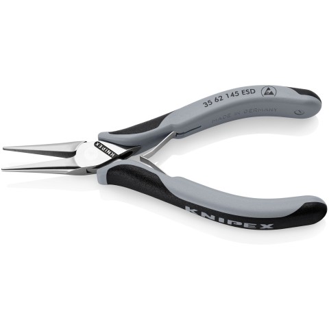 Electronics Pliers-Half Round Tips, ESD Handles | 35 62 145 ESD