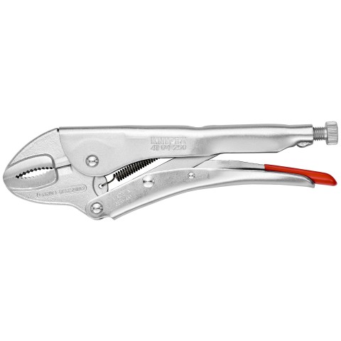 Knipex 4134165 6 1/4 Inch Nickel Plated Grip Pliers – Locking Pliers