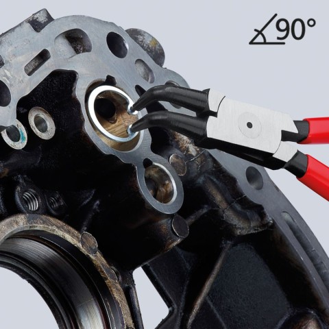 Internal 90° Angled Snap Ring Pliers-Forged Tips | KNIPEX Tools