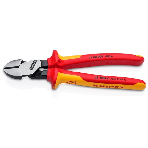 High Leverage Diagonal Cutters-1000V Insulated | KNIPEX Tools