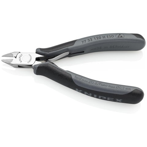 Electronics Diagonal Cutters-Carbide Metal Cutting Edges-ESD Handles | 77 32 120 H ESD