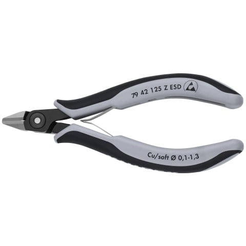 Electronics Diagonal Cutters-ESD Handles | 79 42 125 Z ESD