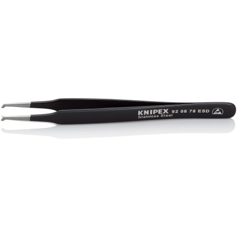 Stainless Steel Positioning Tweezers--90° Angled-ESD-SMD | 92 08 78 ESD