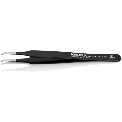 Stainless Steel Positioning Tweezers--90° Angled-ESD-SMD | 92 08 78 ESD