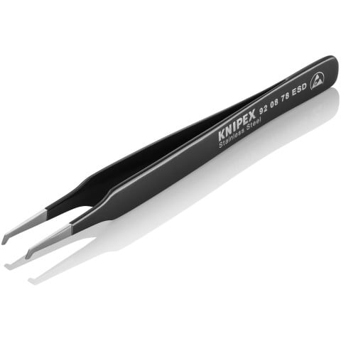 Stainless Steel Positioning Tweezers--90° Angled-ESD-SMD | 92 08 78 ESD