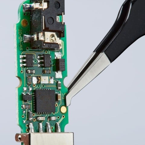 Stainless Steel Positioning Tweezers--90° Angled-ESD-SMD | 92 08 78 ESD