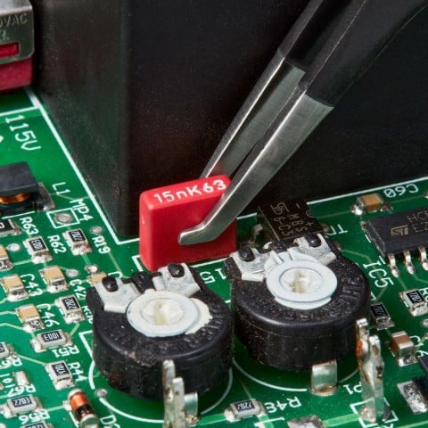 Stainless Steel Positioning Tweezers--90° Angled-ESD-SMD | 92 08 78 ESD