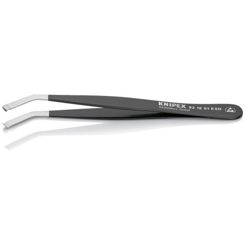 Stainless Steel Positioning Tweezers-35°Angled-ESD | 92 16 01 ESD