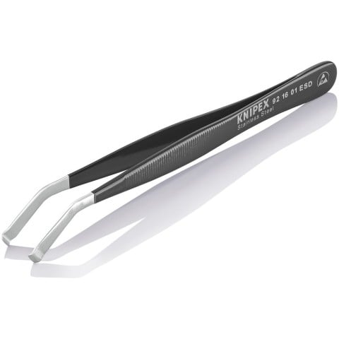 Stainless Steel Positioning Tweezers-35°Angled-ESD | 92 16 01 ESD