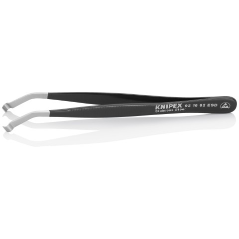 Stainless Steel Positioning Tweezers-35°Angled-ESD | 92 16 02 ESD