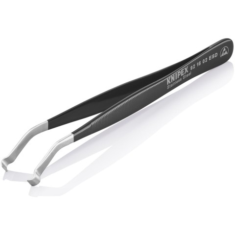 Stainless Steel Positioning Tweezers-35°Angled-ESD | 92 16 02 ESD