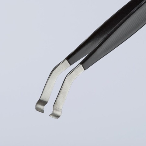 Stainless Steel Positioning Tweezers-35°Angled-ESD | 92 16 02 ESD
