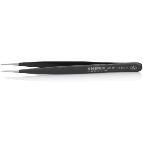 Stainless Steel Gripping Tweezers-Needle-Point Tips-ESD | 92 21 01 ESD