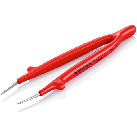 Stainless Steel Gripping Tweezers-Pointed Tips-1000V Insulated | 92 27 62