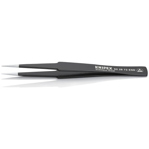 Stainless Steel Gripping Tweezers-Pointed Tips-ESD | 92 28 72 ESD