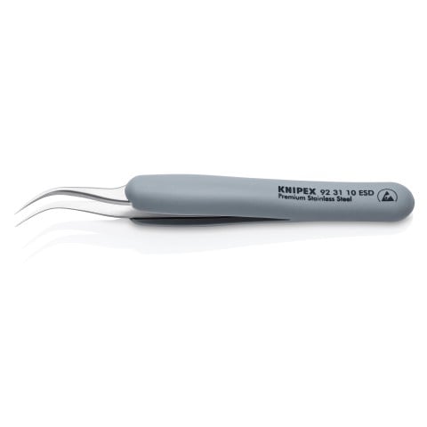 Premium Stainless Steel Precision Tweezers-45°Angled-Needle-Point Tips-ESD | 92 31 10 ESD