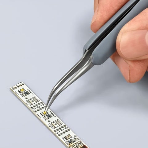 Premium Stainless Steel Precision Tweezers-45°Angled-Needle-Point Tips-ESD | 92 31 10 ESD