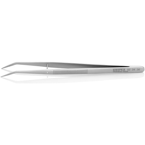 Stainless Steel Gripping Tweezers--25 °Angled-Pointed Tips | 92 34 36
