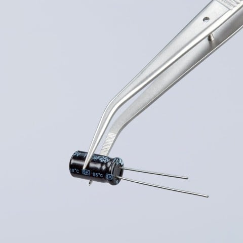 Stainless Steel Gripping Tweezers--25 °Angled-Pointed Tips | 92 34 36