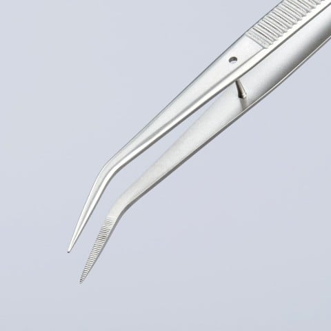 Stainless Steel Gripping Tweezers--25 °Angled-Pointed Tips | 92 34 36