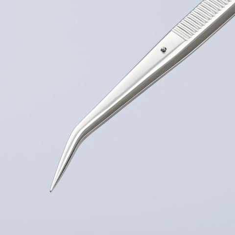 Stainless Steel Gripping Tweezers--25 °Angled-Pointed Tips | 92 34 36
