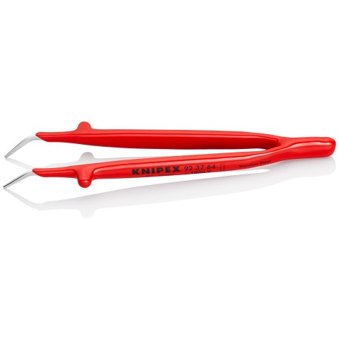 Stainless Steel GrippingTweezers--30°Angled-1000V Insulated