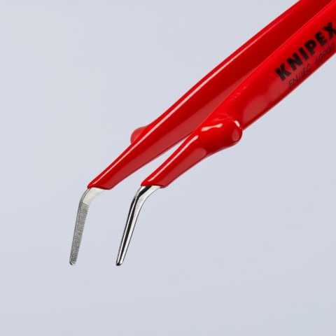 Stainless Steel GrippingTweezers--30°Angled-1000V Insulated