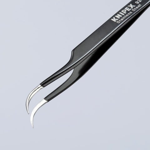 Stainless Steel Gripping Tweezers--35° Angled-Needle-Point Tips-ESD | 92 38 75 ESD