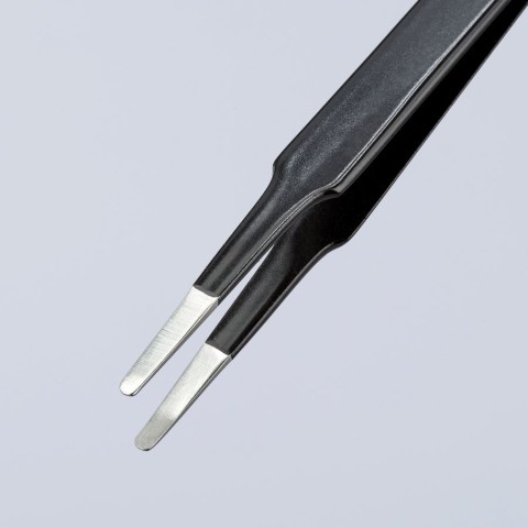 Stainless Steel Gripping Tweezers-Blunt Tips-ESD | KNIPEX Tools