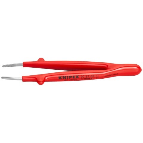 Stainless Steel Gripping Tweezers Blunt Tips-1000V Insulated | 92 67 63