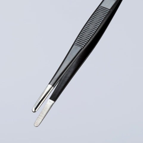 Stainless Steel Gripping Tweezers Blunt Tips-ESD | 92 78 77 ESD