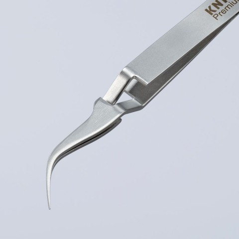 Premium Stainless Steel Cross-Over Gripping Tweezers-45°Angled