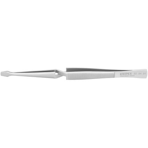Stainless Steel Gripping Cross-Over Tweezers-Blunt Tips | 92 94 91