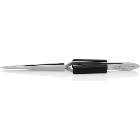 Stainless Steel Gripping Cross-Over Tweezers-Blunt Tips | 92 95 89