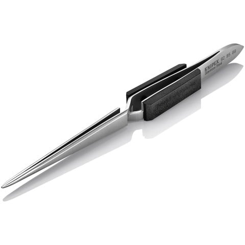 Stainless Steel Gripping Cross-Over Tweezers-Blunt Tips | 92 95 89