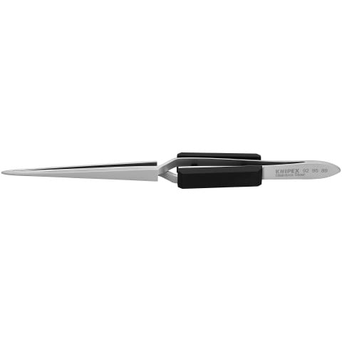 Stainless Steel Gripping Cross-Over Tweezers-Blunt Tips | 92 95 89