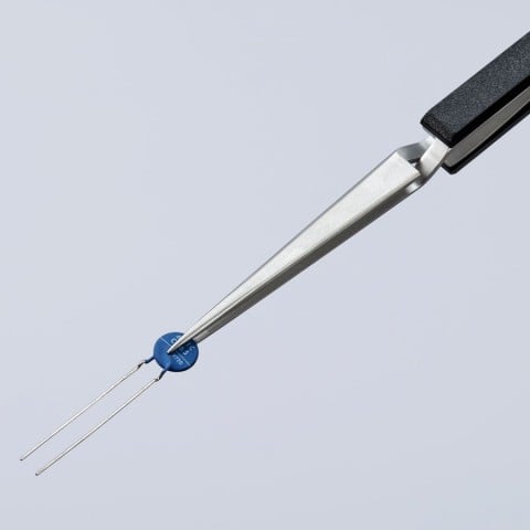 Stainless Steel Gripping Cross-Over Tweezers-Blunt Tips | 92 95 89