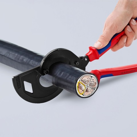 3 Stage Drive Ratcheting Cable Cutter | KNIPEX Tools