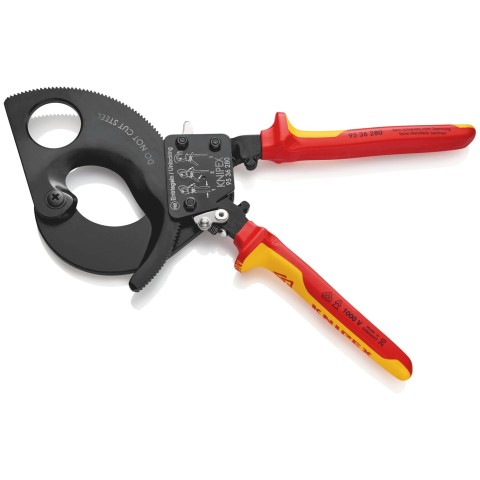 Ratcheting Cable Cutters-1000V Insulated | KNIPEX Tools