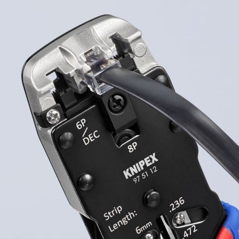 Crimping Pliers-For 4, 6 and 8 Pole Western Plug Type | 97 51 12
