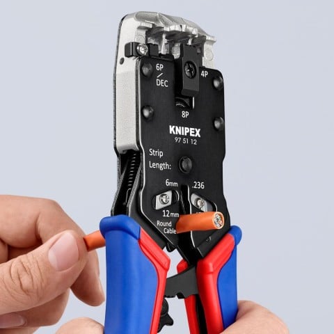 Crimping Pliers-For 4, 6 and 8 Pole Western Plug Type | 97 51 12