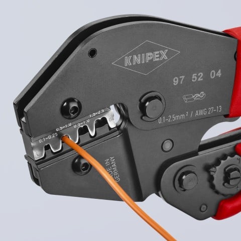 Crimping Pliers For Non-Insulated Open Plug-Type Connectors (Plug Width 2.8 and 4.8 mm) | 97 52 04