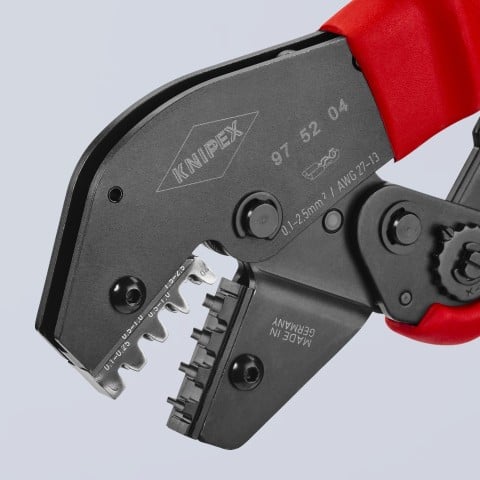 Crimping Pliers For Non-Insulated Open Plug-Type Connectors (Plug Width 2.8 and 4.8 mm) | 97 52 04