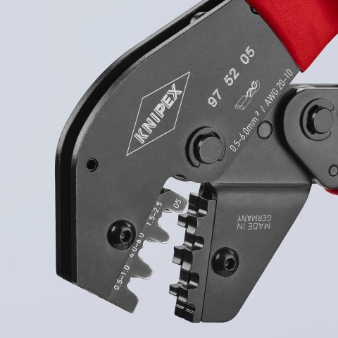 Crimping Pliers For Non-Insulated Open Plug-Type Connectors (Plug